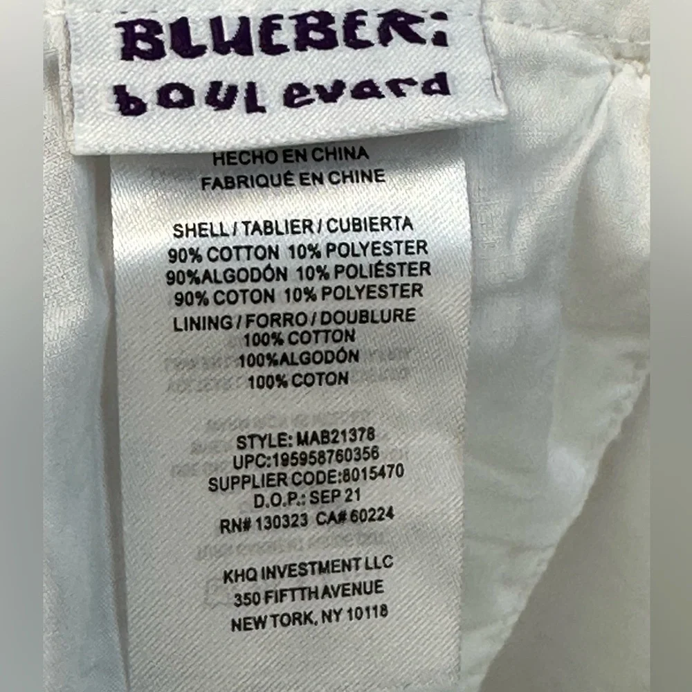 Blueberi Boulevard Sleeveless Plaid Sun Dress - Navy Blue White - size 6X